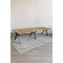 Dining Table Home ESPRIT Brown Black Metal MDF Wood 200 x 100 x 75 cm