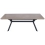 Dining Table Home ESPRIT Brown Black Metal MDF Wood 220 x 100 x 75 cm