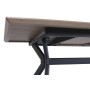 Dining Table Home ESPRIT Brown Black Metal MDF Wood 220 x 100 x 75 cm