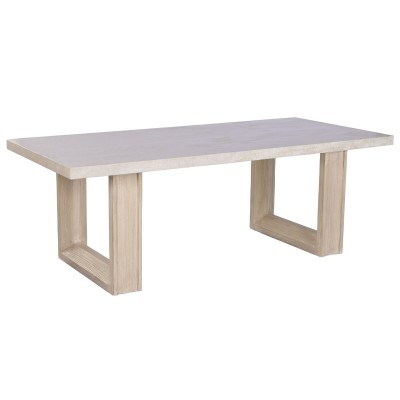 Dining Table Home ESPRIT Marble Elm wood 220 x 100 x 76 cm