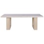 Dining Table Home ESPRIT Marble Elm wood 220 x 100 x 76 cm