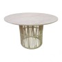 Dining Table Home ESPRIT Rattan MDF Wood 120 x 120 x 75 cm