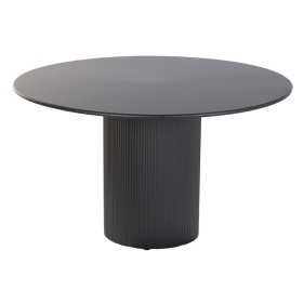Dining Table Home ESPRIT Black Metal 130 x 130 x 75 cm