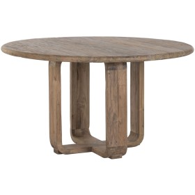 Dining Table Home ESPRIT Natural Teak 140 X 140 X 78 CM