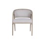 Chaise de Salle à Manger Home ESPRIT Polyester Frêne 58,5 X 56,5 X 73 CM