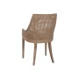 Chaise de Salle à Manger Home ESPRIT Marron Gris Polyester bois mindi 51 X 52 X 88 CM