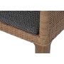 Chaise de Salle à Manger Home ESPRIT Marron Gris Polyester bois mindi 51 X 52 X 88 CM