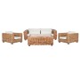 Canapé Home ESPRIT Beige Naturel 220 X 98 X 64 CM (4 Pièces)