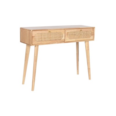 Console DKD Home Decor Métal Bois d'hévéa 100 x 30 x 78 cm