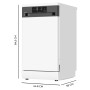 Lave-vaisselle Cecotec Bolero Aguazero 4350 Blanc 9 Tasses