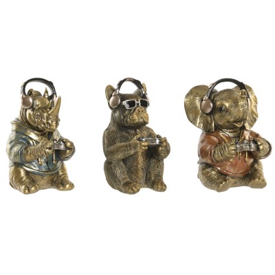 Figurine Décorative Home ESPRIT Multicouleur Loft (3 Unités)