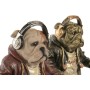 Figurine Décorative Home ESPRIT Multicouleur Chien Loft (2 Unités)