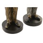 Figurine Décorative Home ESPRIT Doré Argenté Zèbre Loft (2 Unités)
