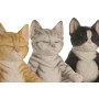 Decorative Figure Home ESPRIT Multicolour Cats (3 Units)