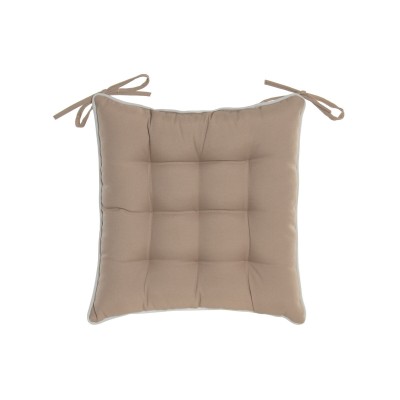 Cushion Home ESPRIT White Beige Garden 40 x 40 x 5 cm