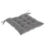 Coussin Home ESPRIT Blanc Gris clair Jardin 40 x 40 x 5 cm