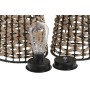 Solar lamp Home ESPRIT Brown Black 24 x 24 x 44 cm (4)