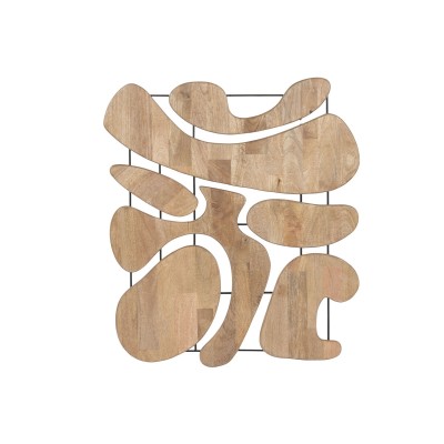Décoration murale Home ESPRIT Métal Bois de manguier 92 X 3 X 102 CM