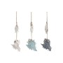 Hanging decoration Home ESPRIT Blue White Sky blue Mediterranean (3 Units)