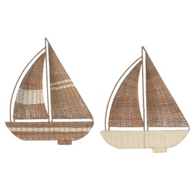 Wall Decoration Home ESPRIT 50 x 5 x 60 cm (2 Units)