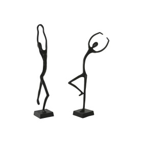 Decorative Figure Home ESPRIT Black baile (2 Units)