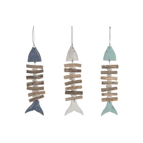 Hanging decoration Home ESPRIT Blue White Navy Blue Mediterranean (3 Units)