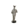 Figurine Décorative Home ESPRIT Doré Argenté Zèbre Loft (2 Unités)