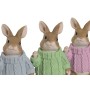 Figurine Décorative Home ESPRIT Multicouleur Lapin Shabby Chic (3 Unités)
