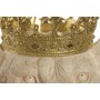 Figurine Décorative Home ESPRIT Blanc Doré Tigre Lion (2 Unités)