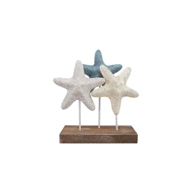 Figurine Décorative Home ESPRIT Bleu Blanc méditerranéen Etoiles
