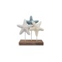 Figurine Décorative Home ESPRIT Bleu Blanc méditerranéen Etoiles