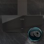 Cecotec Conventional Hood 90 cm Bolero Flux DM 906500 Black Glass LED