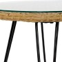 Ensemble Table + 2 Chaises DKD Home Decor Métal Rotin (3 pcs)