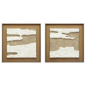 Painting Home ESPRIT White Terracotta Modern 60 x 3,8 x 60 cm (2 Units)