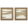 Cadre Home ESPRIT Blanc Terre cuite Moderne 60 x 3,8 x 60 cm (2 Unités)