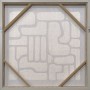 Cadre Home ESPRIT Blanc Beige Abstrait Urbaine 80 x 3,8 x 80 cm (2 Unités)