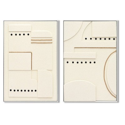 Cadre Home ESPRIT Blanc Moderne Scandinave 62 x 4,5 x 92 cm (2 Unités)