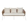 Ensemble Canapé + Table DKD Home Decor MB-179038 Jardin Beige Métal Aluminium Corde 151,5 x 72 x 70 cm (4 pcs)