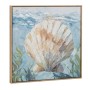 Painting Home ESPRIT Blue Beige Mediterranean With relief 50 x 2,5 x 50 cm (3 Units)