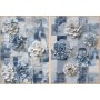 Painting Home ESPRIT Blue White Modern 103 x 4 x 143 cm (2 Units)