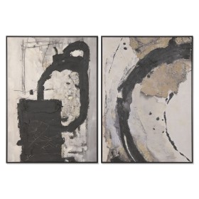 Cadre Home ESPRIT Noir Gris Moderne 103 x 4 x 143 cm (2 Unités)