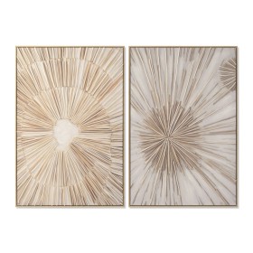 Cadre Home ESPRIT Blanc Naturel Scandinave (2 Unités)