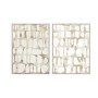 Painting Home ESPRIT White Beige Abstract Urban 90 x 4 x 120 cm (2 Units)