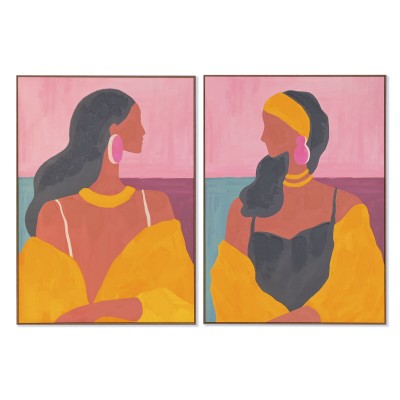 Painting Home ESPRIT Modern chica 100 x 4 x 140 cm (2 Units)