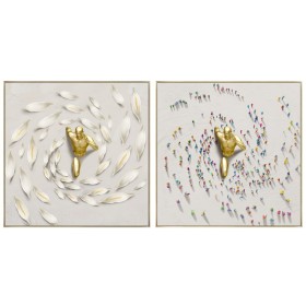 Painting Home ESPRIT Golden Men (2 Units)