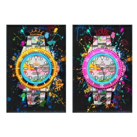 Cadre Home ESPRIT Loft 63 x 3,7 x 93 cm (2 Unités)