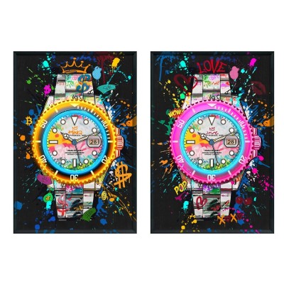 Cadre Home ESPRIT Loft 63 x 3,7 x 93 cm (2 Unités)