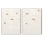 Painting Home ESPRIT White Flowers Shabby Chic 92 x 4,5 x 122 cm (2 Units)