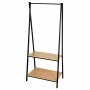 Coat rack with shelf Aktive Black Steel (Refurbished A)