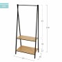Coat rack with shelf Aktive Black Steel (Refurbished A)
